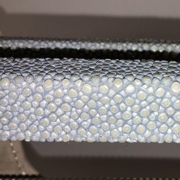 Vivo Convertible Crossbody Shagreen Clutch & Satchel Saddle Bag - Picture 11 of 13